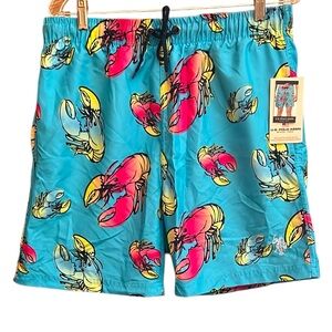 NWT U.S. Polo Assn. Men’s Lobster Swim Trunks‎ Size L Summer Beach Shorts    G